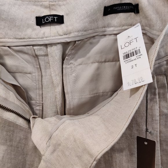 LOFT Marisa 100% Linen Trousers (*NWT!*) – Size 2 - Picture 6 of 15